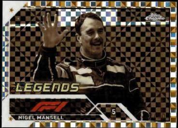 Nigel Mansell [Gold Checker Flag X-fractor] #197