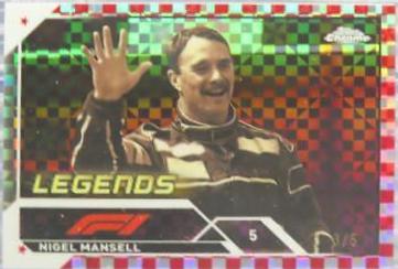 Nigel Mansell [Red Checker Flag X-fractor] #197