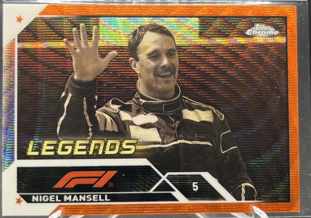 Nigel Mansell [Wave Orange Refractor] #197