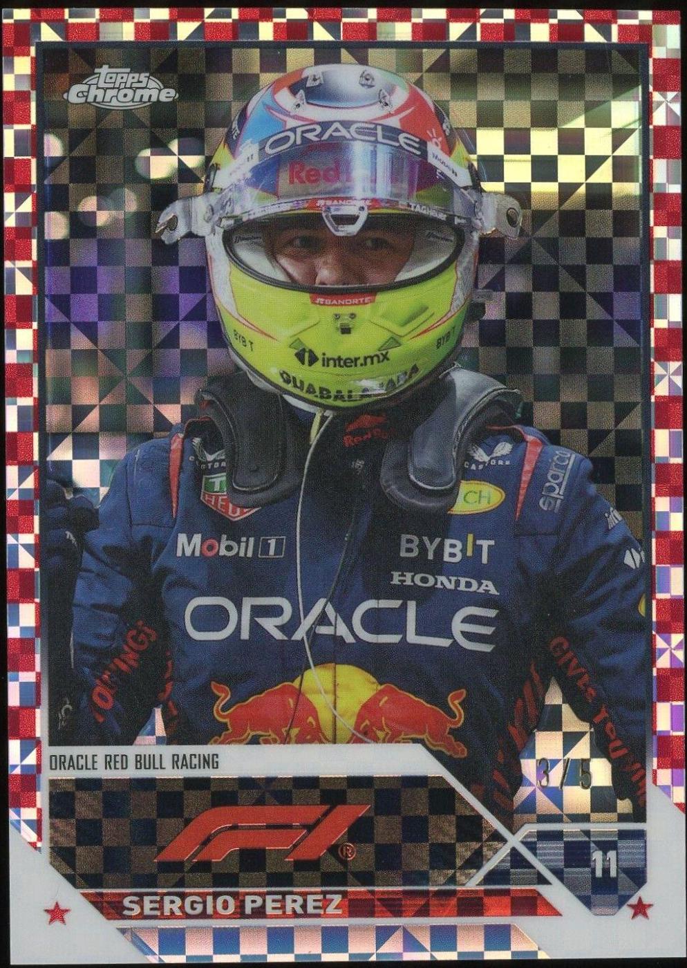 Sergio Perez [Red Checker Flag X-fractor] #10