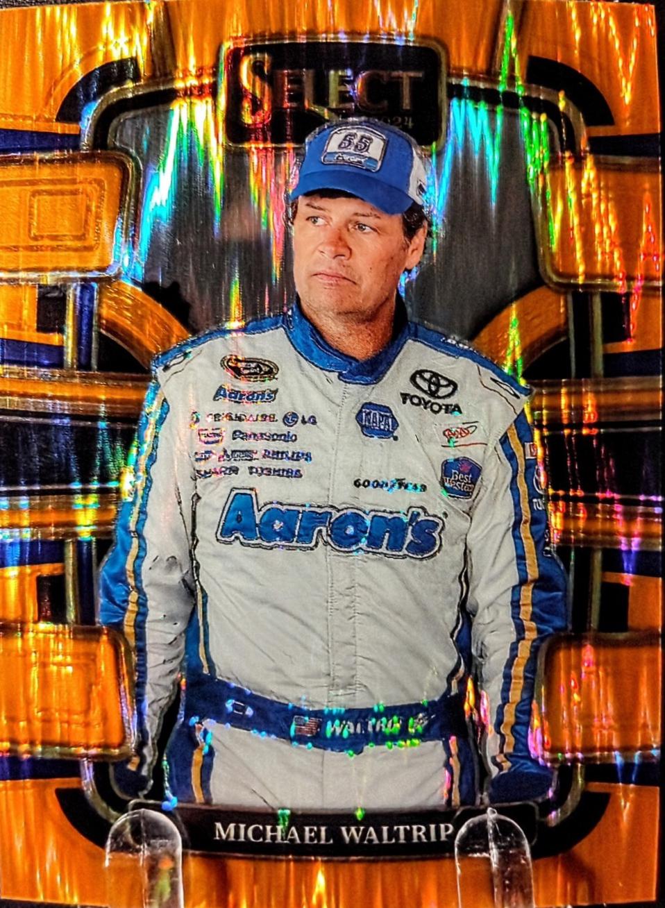 Michael Waltrip [Orange Flash Prizm] #71