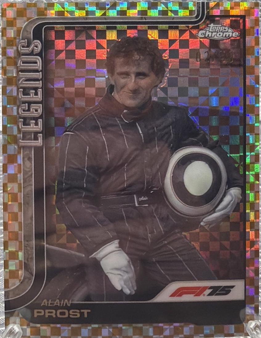 Alain Prost [Gold Checker Flag Refractor] #149