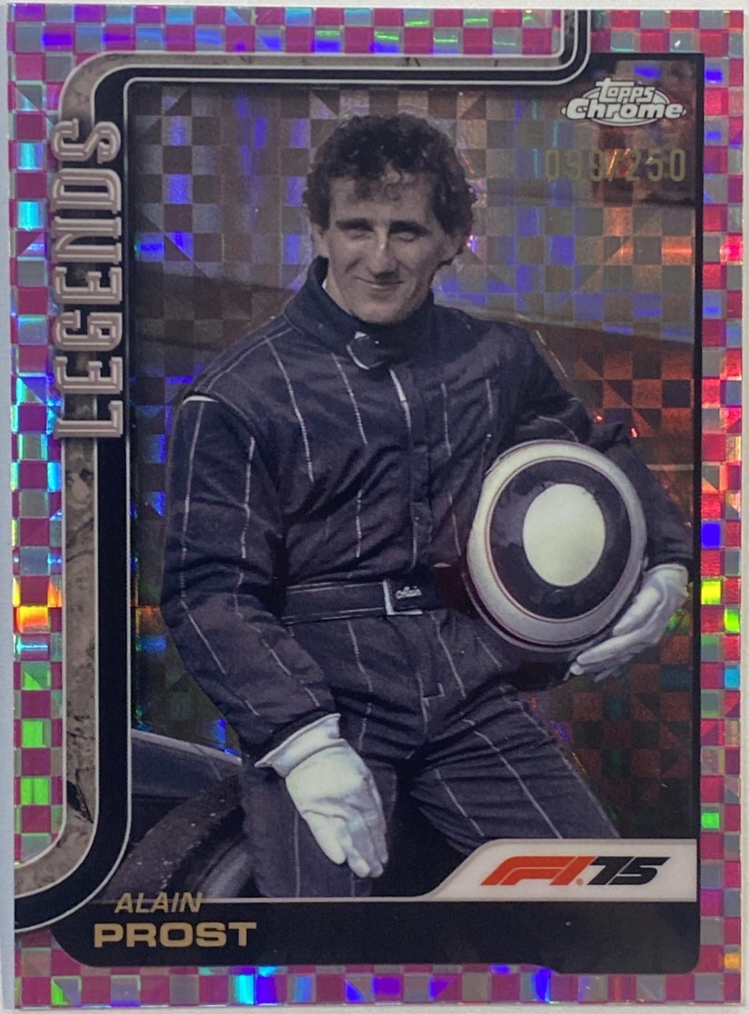 Alain Prost [Pink Checker Flag Refractor] #149