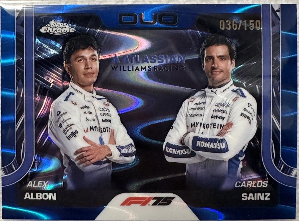 Alex Albon / Carlos Sainz [Blue RayWave Refractor] #172