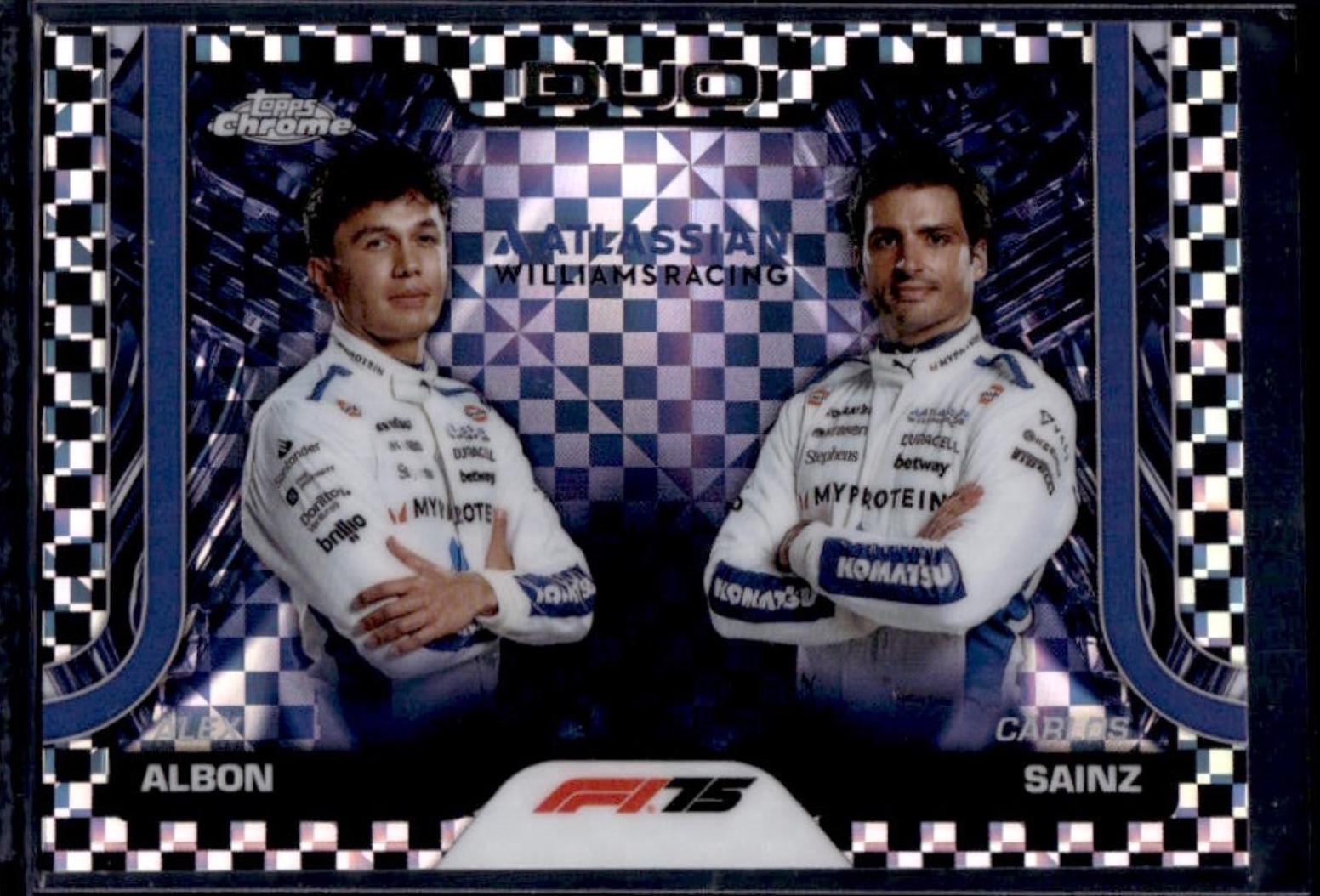 Alex Albon / Carlos Sainz [Checker Flag Refractor] #172