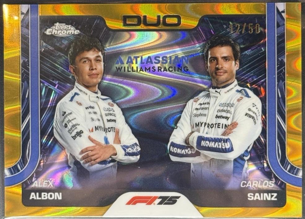 Alex Albon / Carlos Sainz [Gold RayWave Refractor] #172
