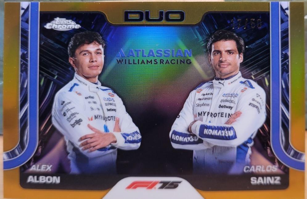 Alex Albon / Carlos Sainz [Gold Refractor] #172