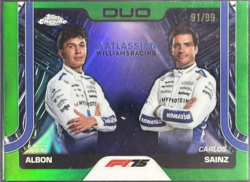 Alex Albon / Carlos Sainz [Green Refractor] #172