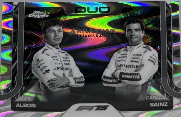 Alex Albon / Carlos Sainz [Orange RayWave Refractor] #172