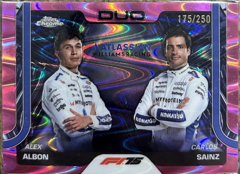 Alex Albon / Carlos Sainz [Pink Refractor] #172
