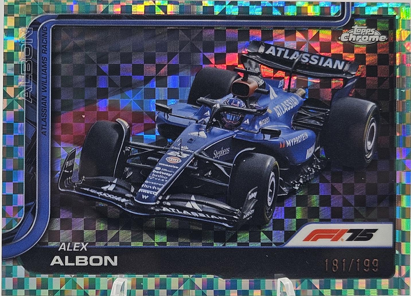 Alex Albon [Aqua Checker Flag Refractor] #89