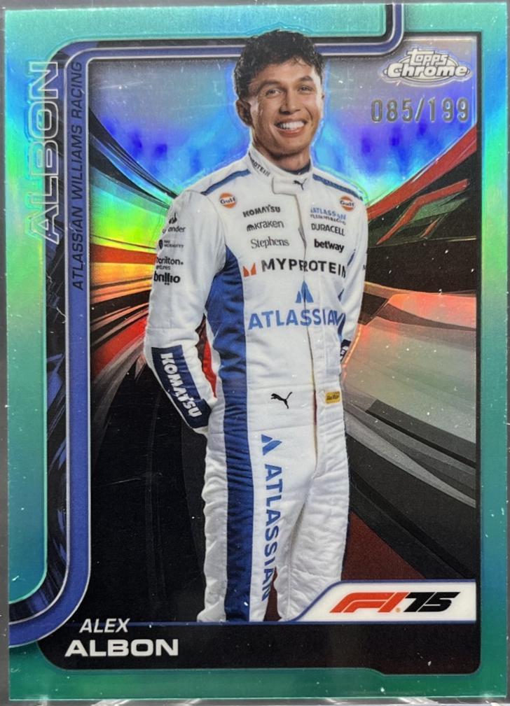 Alex Albon [Aqua Raywave Refractor] #17