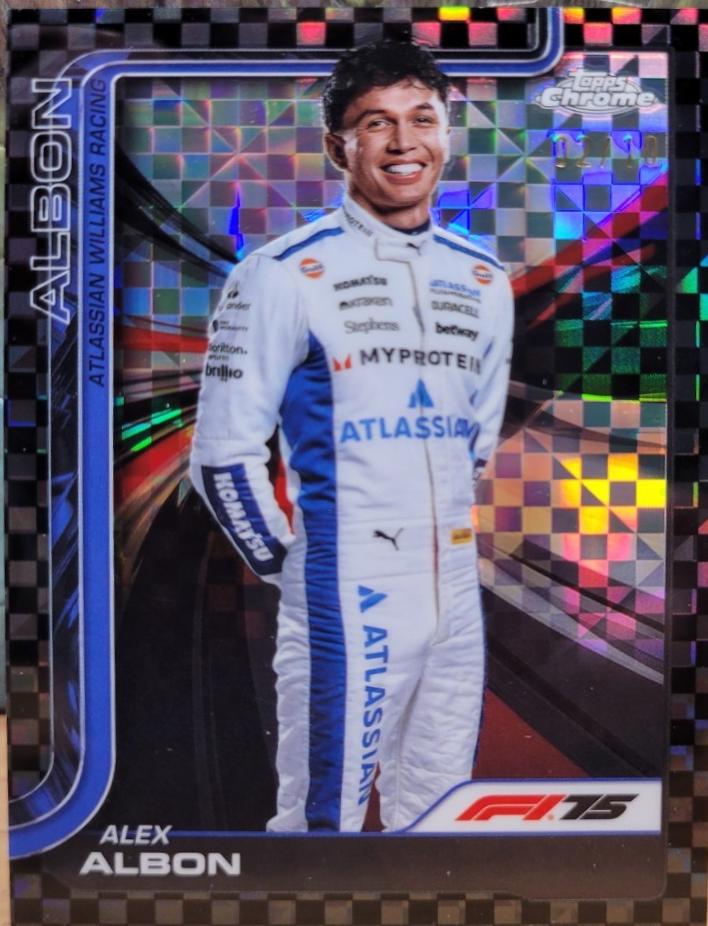 Alex Albon [Black Checker Flag Refractor] #17