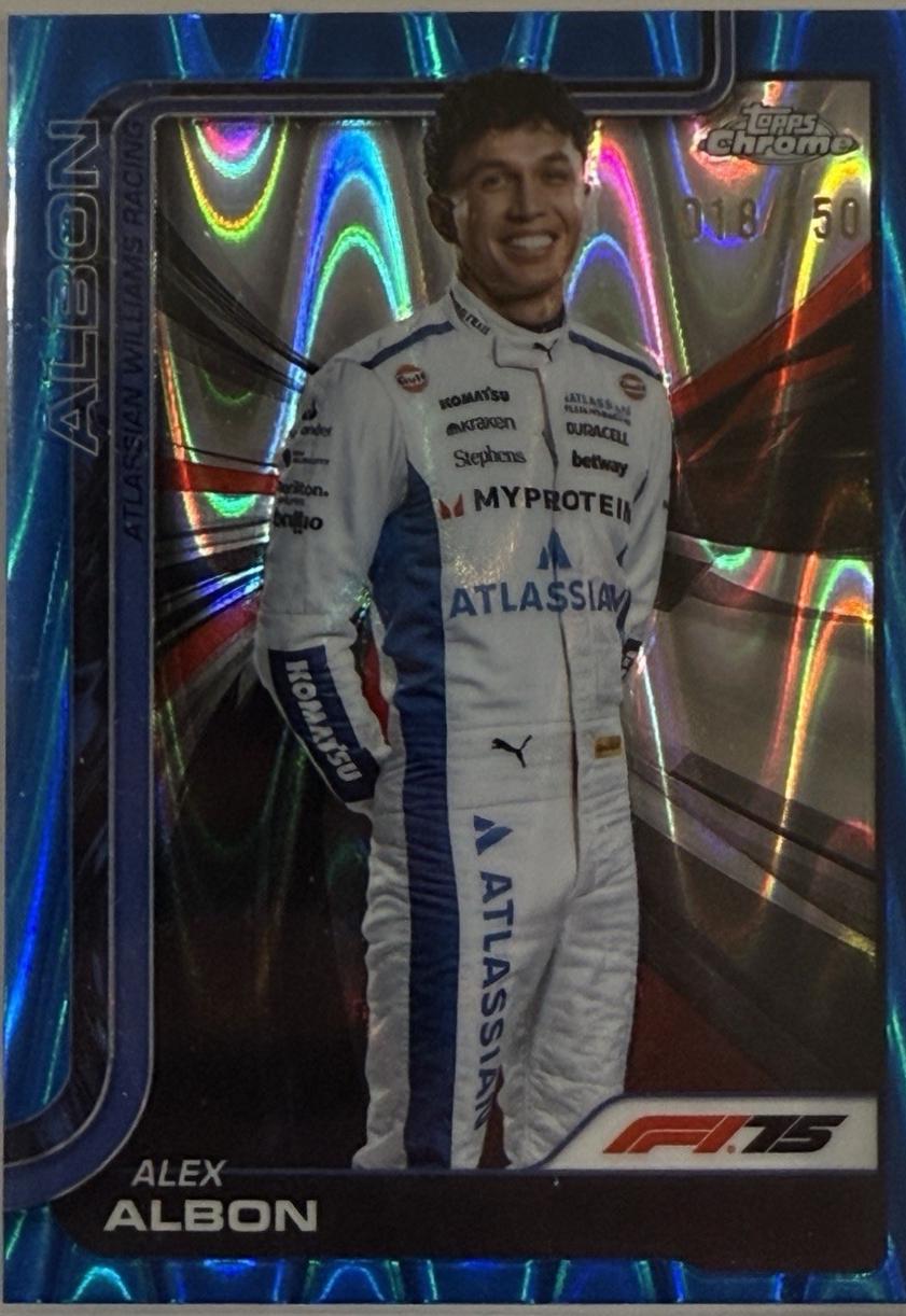 Alex Albon [Blue RayWave Refractor] #17