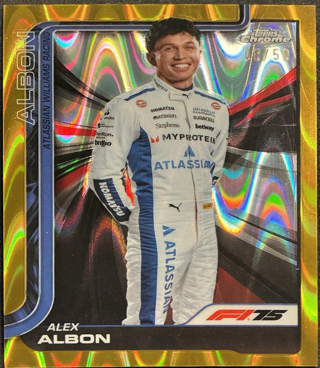 Alex Albon [Gold RayWave Refractor] #17
