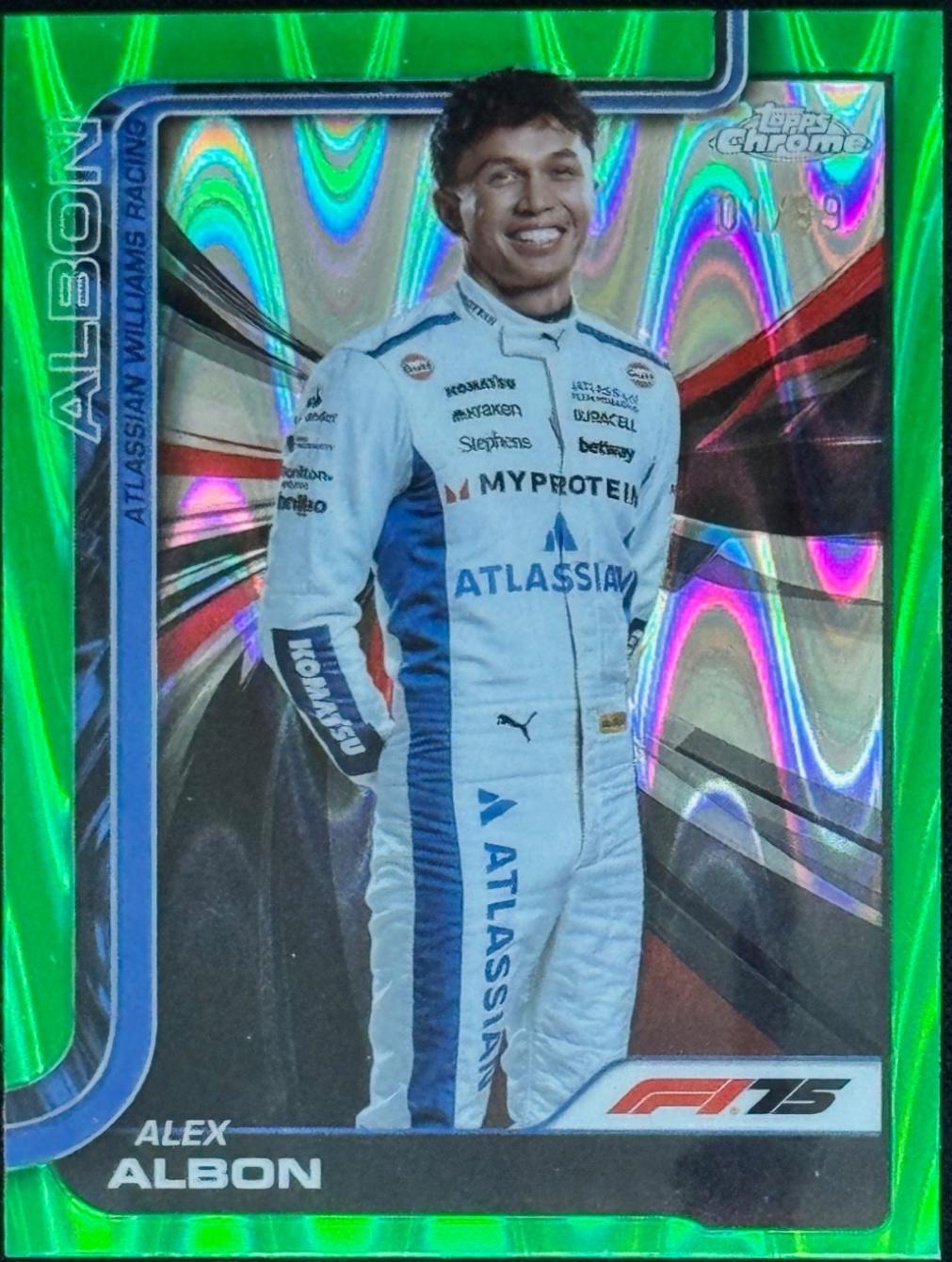 Alex Albon [Green RayWave Refractor] #17