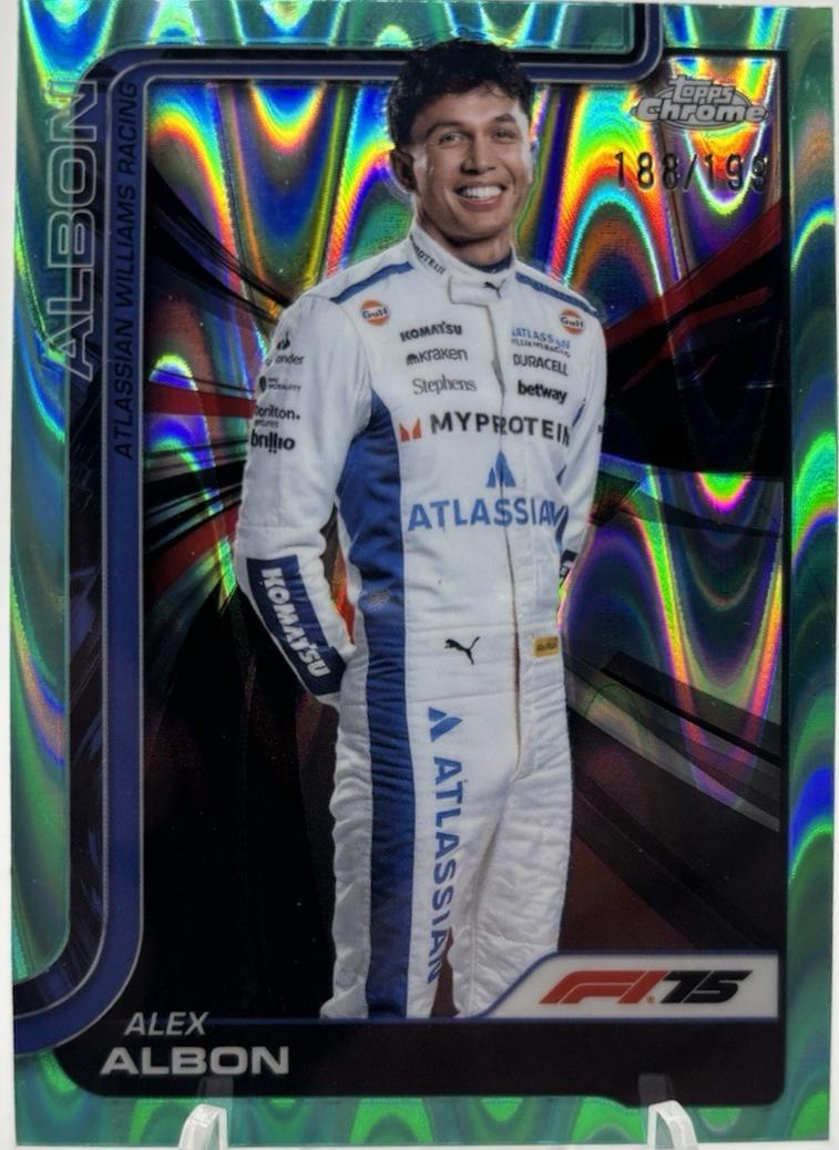 Alex Albon [Orange RayWave Refractor] #17