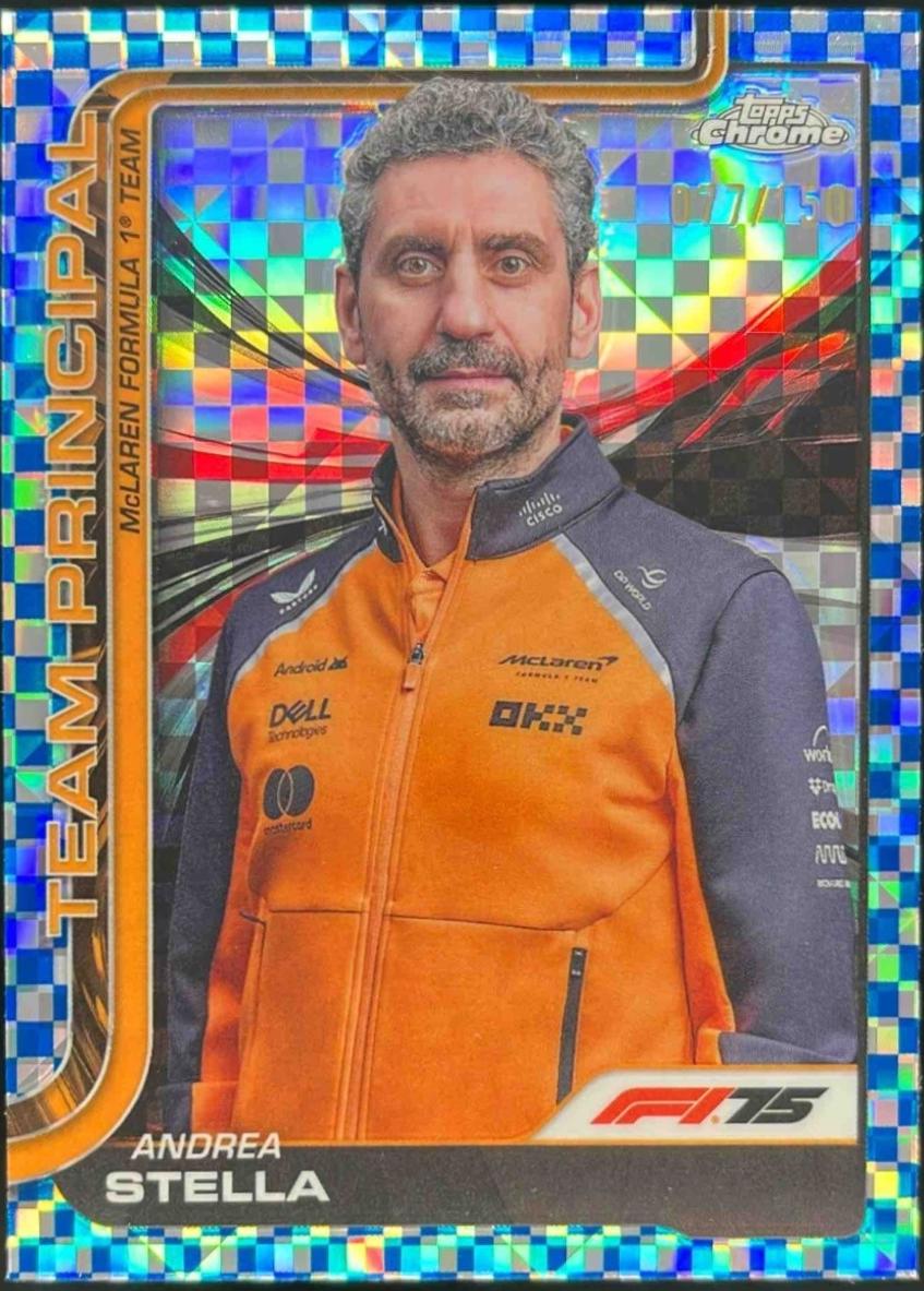 Andrea Stella [Blue Checker Flag Refractor] #194