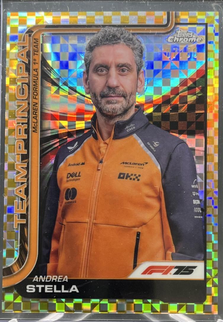 Andrea Stella [Gold Checker Flag Refractor] #194