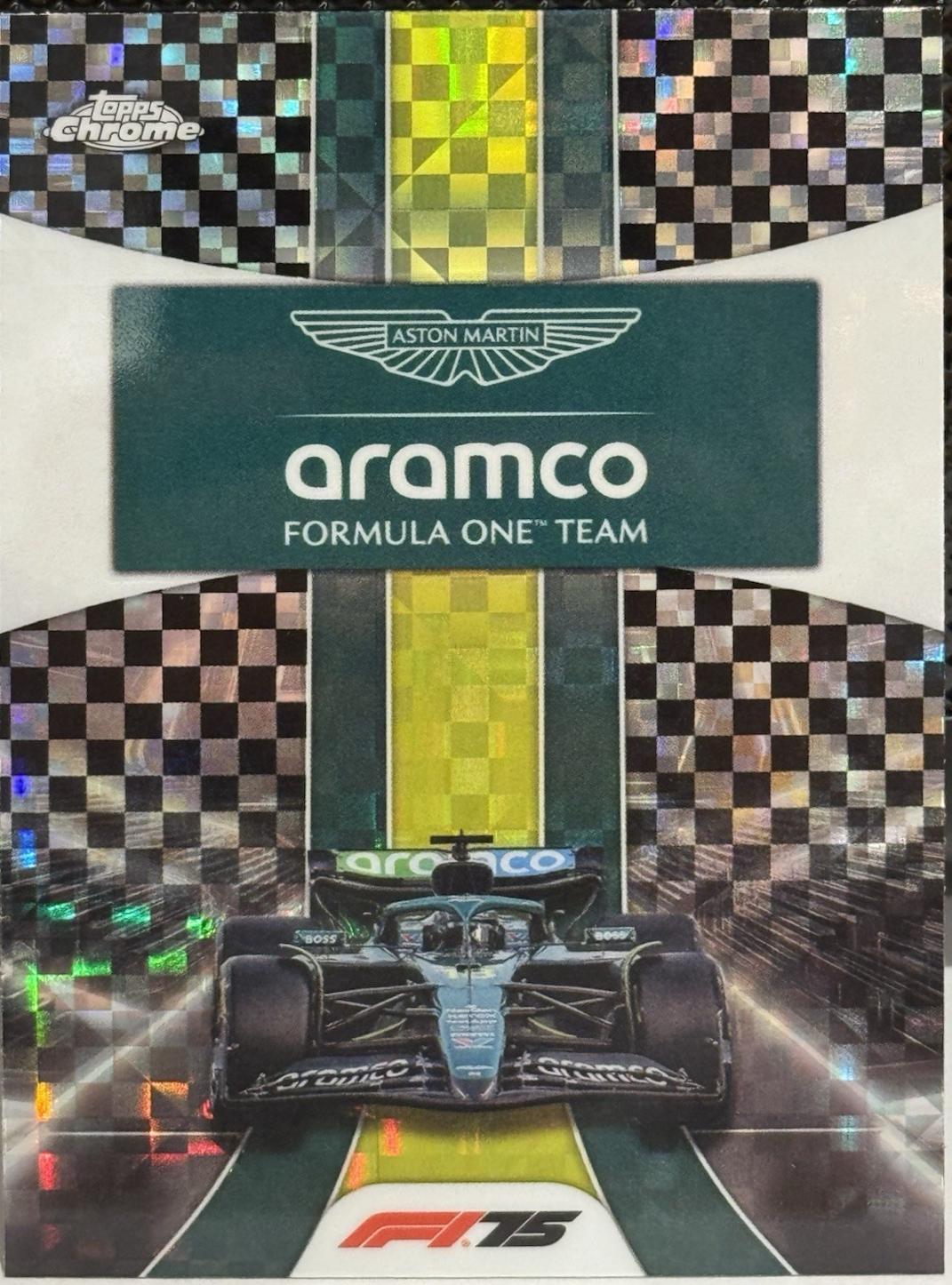 Aston Martin Aramco [Black Checker Flag Refractor] #178