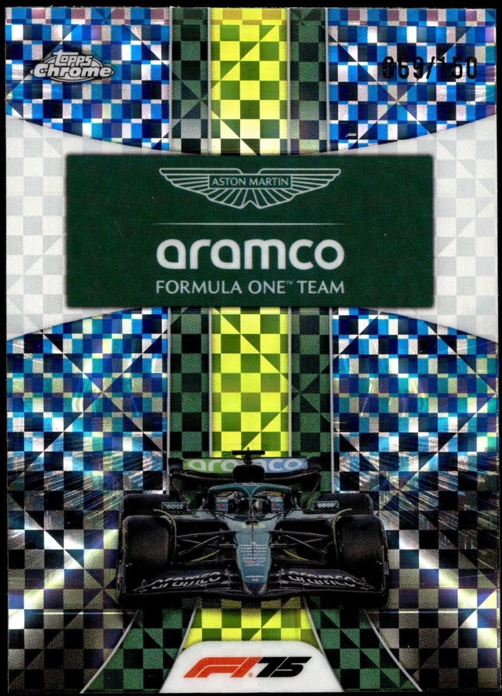 Aston Martin Aramco [Blue Checker Flag Refractor] #178
