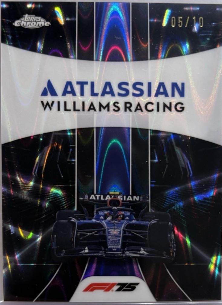 Atlassian Williams Racing [Black RayWave Refractor] #182