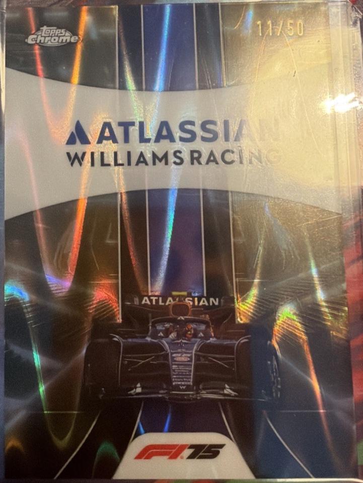 Atlassian Williams Racing [Gold RayWave Refractor] #182