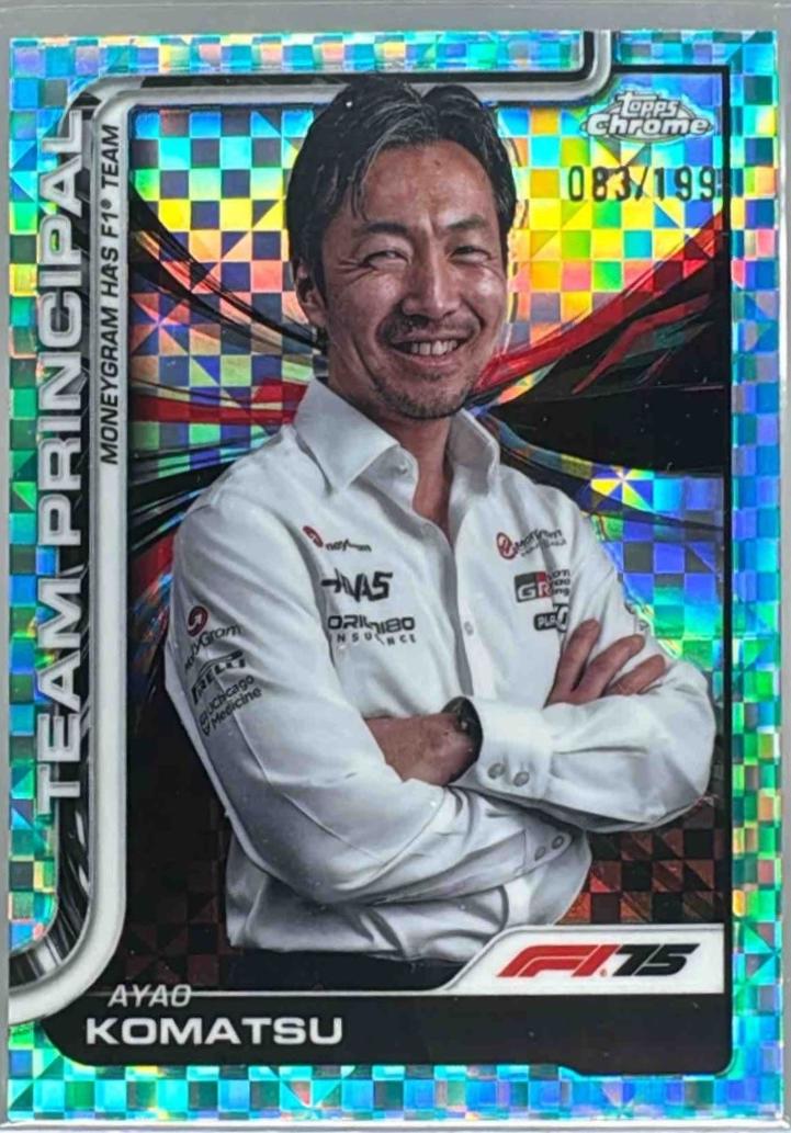 Ayao Komatsu [Aqua Checker Flag Refractor] #198