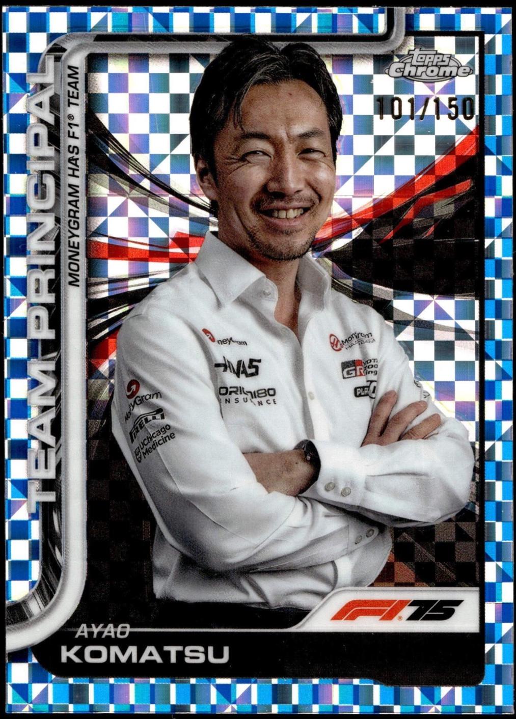 Ayao Komatsu [Blue Checker Flag Refractor] #198