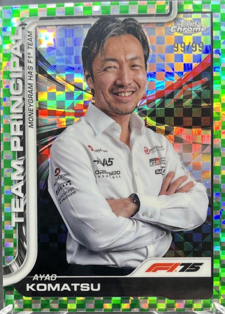 Ayao Komatsu [Green Checker Flag Refractor] #198