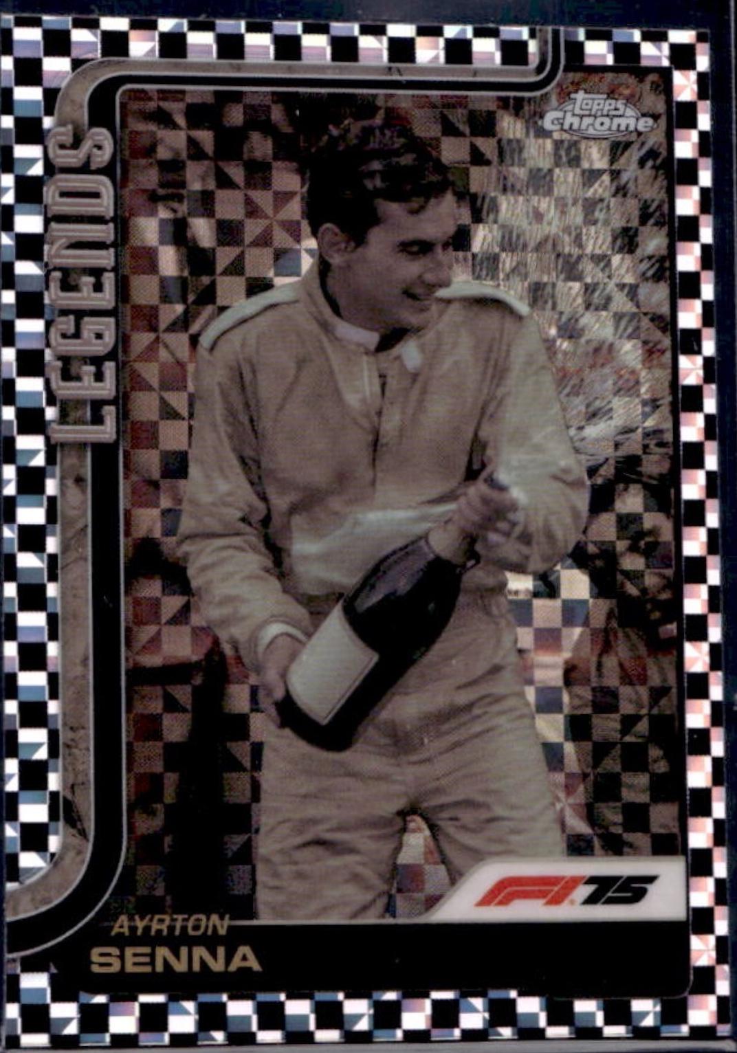 Ayrton Senna [Checker Flag Refractor] #162