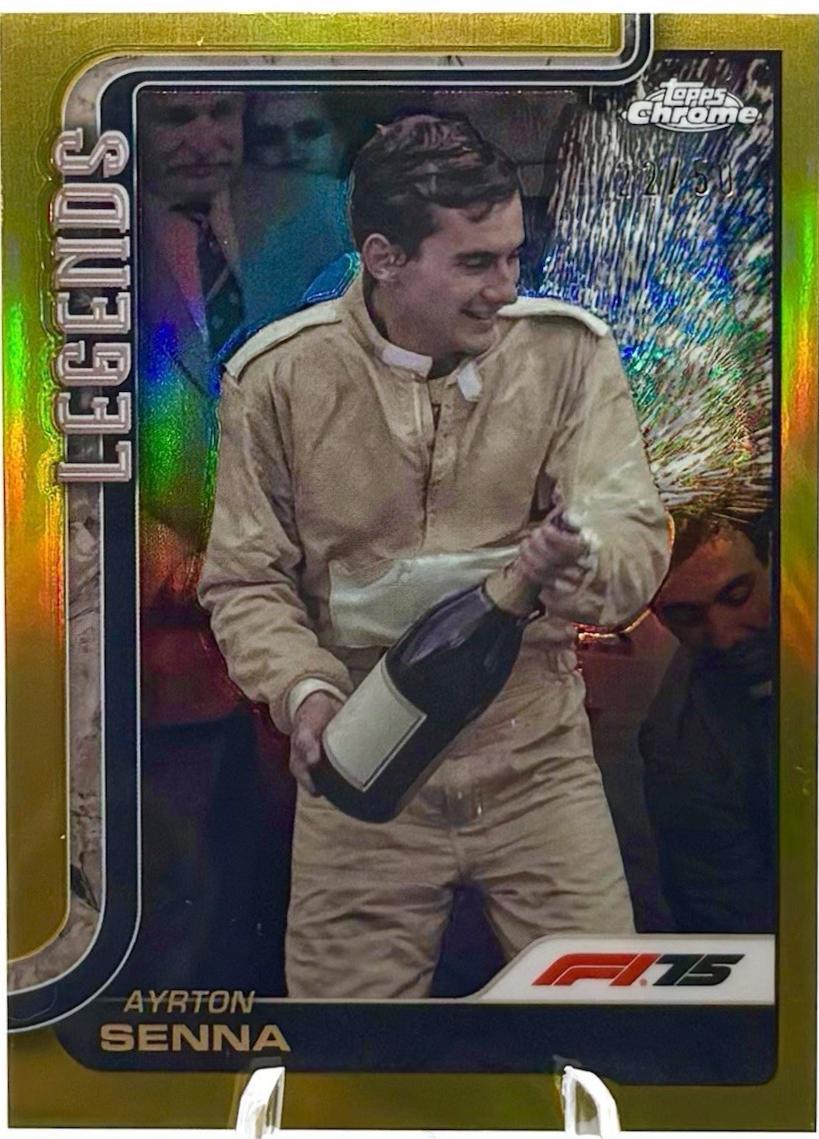 Ayrton Senna [Gold Refractor] #162