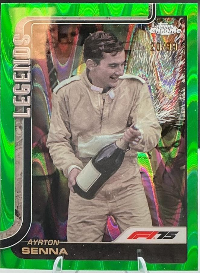 Ayrton Senna [Green RayWave Refractor] #162
