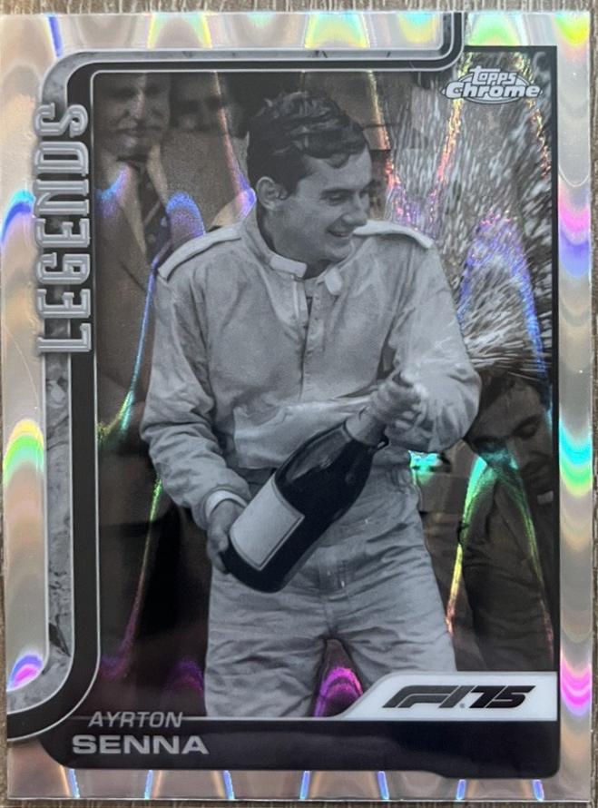 Ayrton Senna [Orange RayWave Refractor] #162