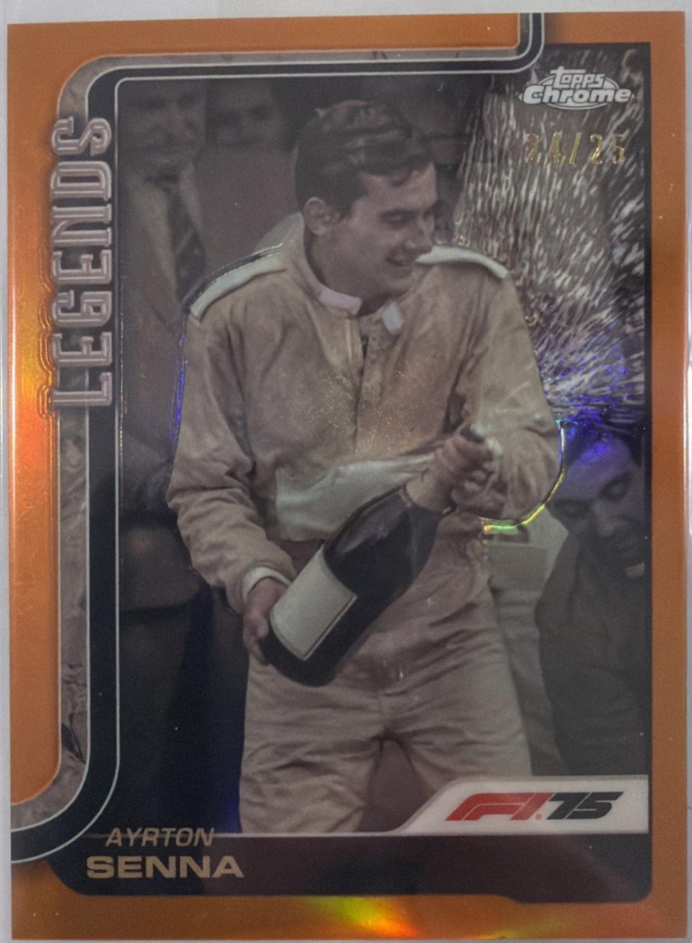 Ayrton Senna [Orange Refractor] #162