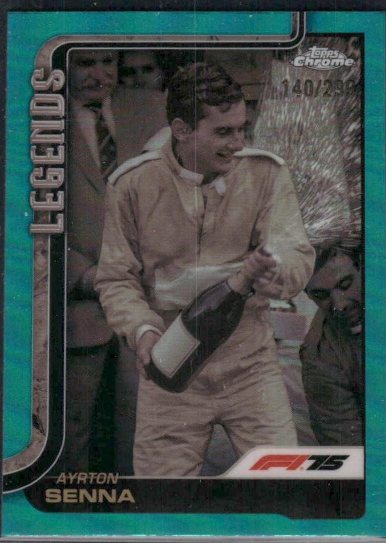Ayrton Senna [Teal Refractor] #162