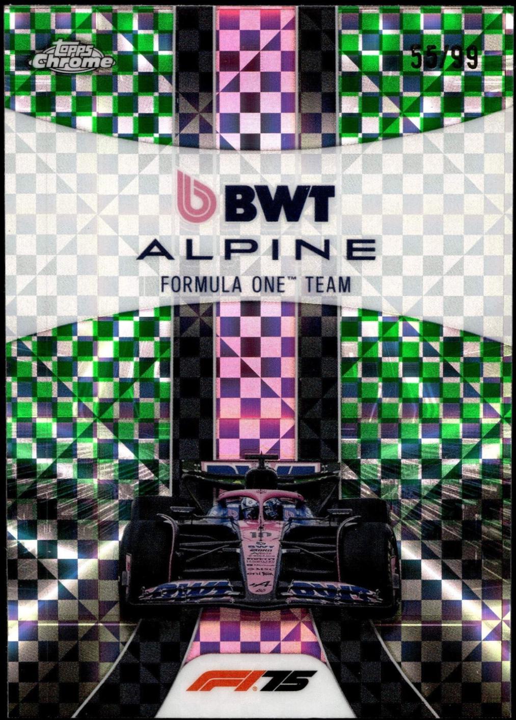 BWT Alpine F1 Team [Green Checker Flag Refractor] #181