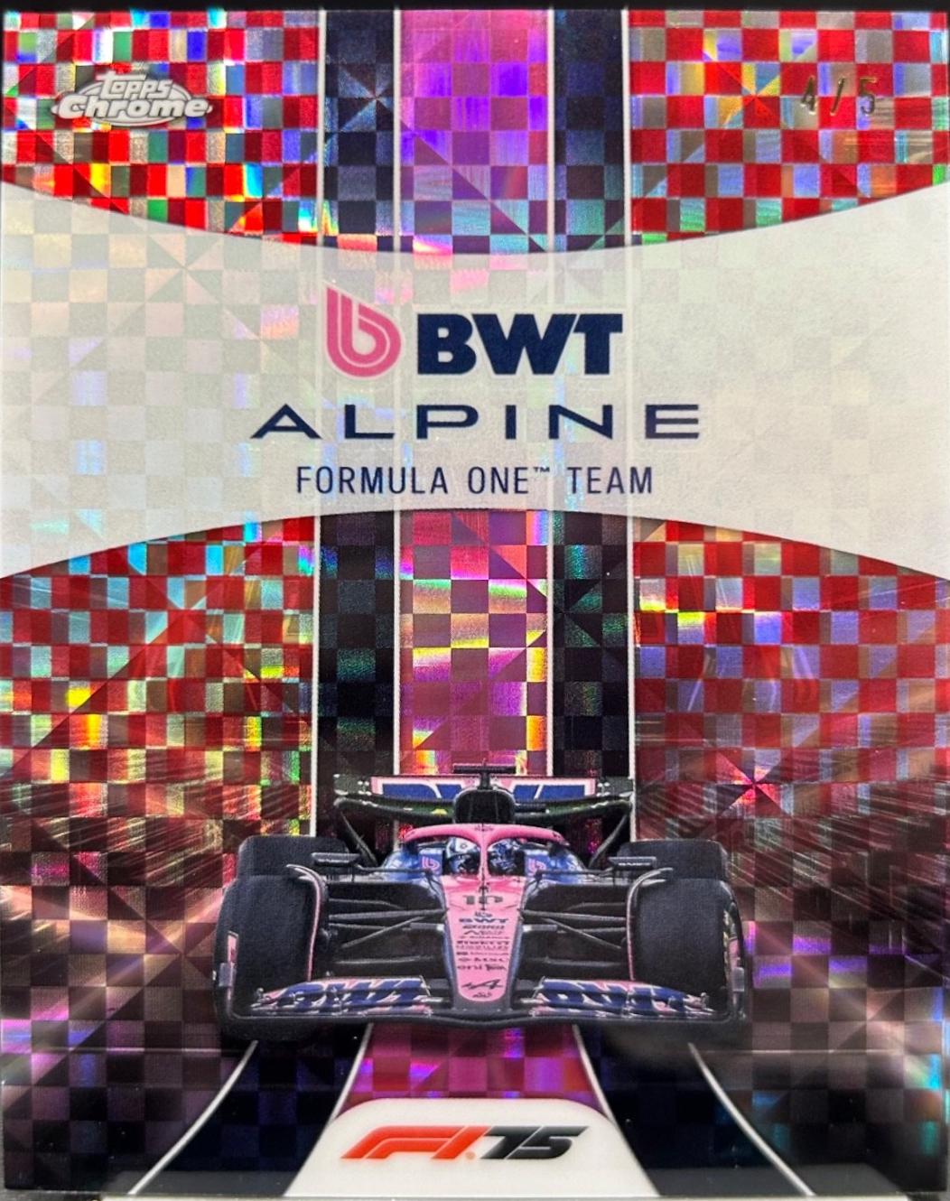 BWT Alpine F1 Team [Red Checker Flag Refractor] #181