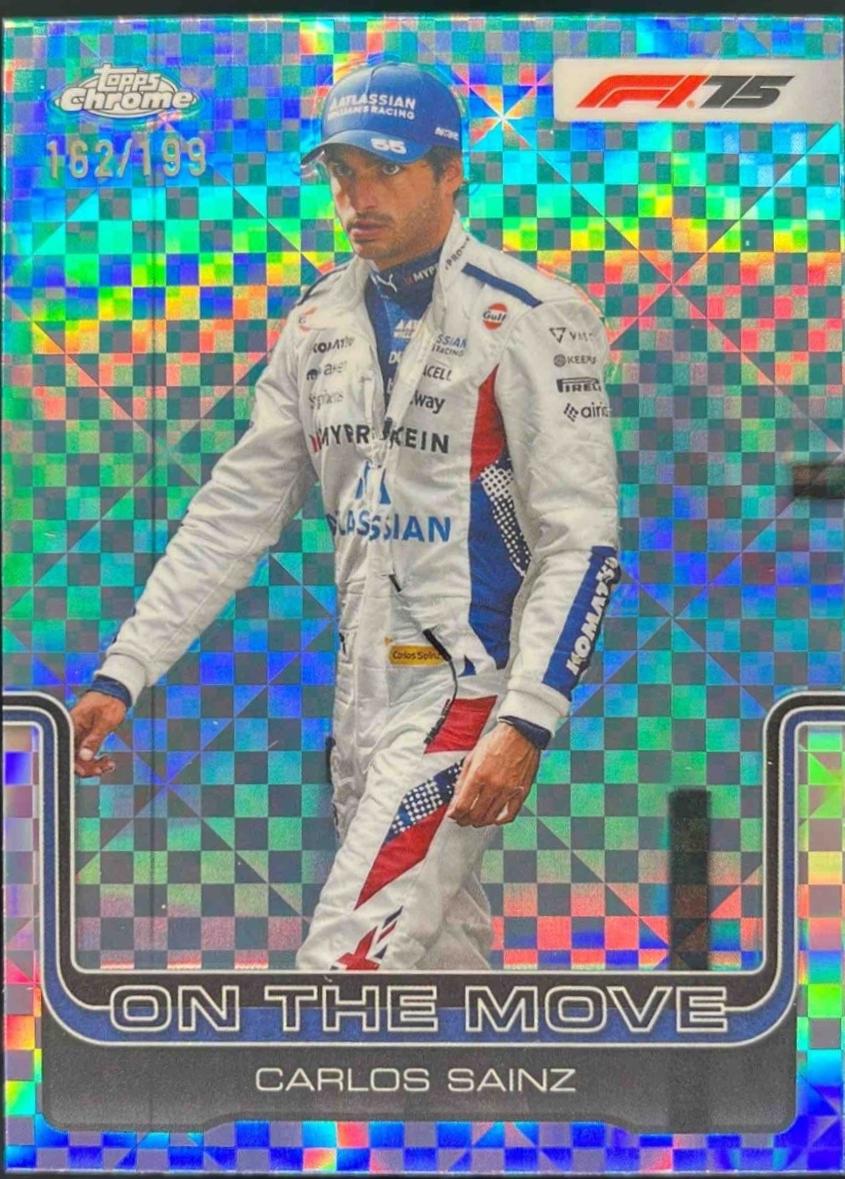 Carlos Sainz [Aqua Checker Flag Refractor] #189