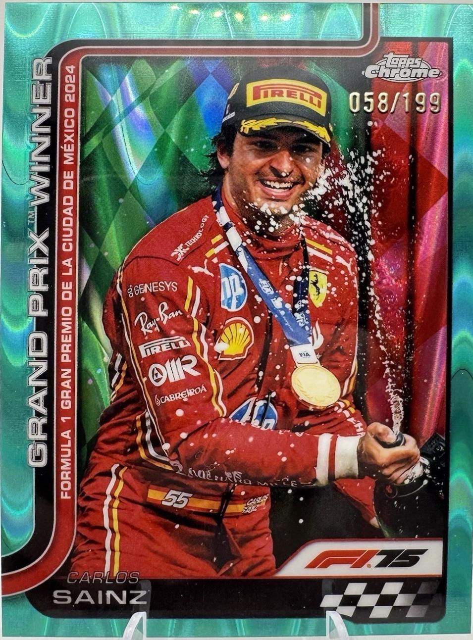 Carlos Sainz [Aqua Raywave Refractor] #112