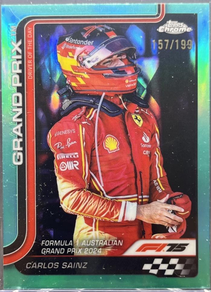 Carlos Sainz [Aqua Raywave Refractor] #124