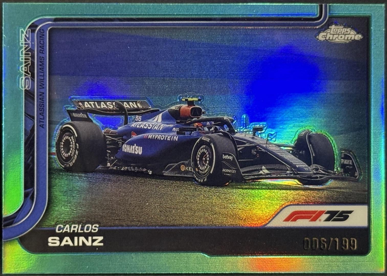 Carlos Sainz [Aqua Raywave Refractor] #90