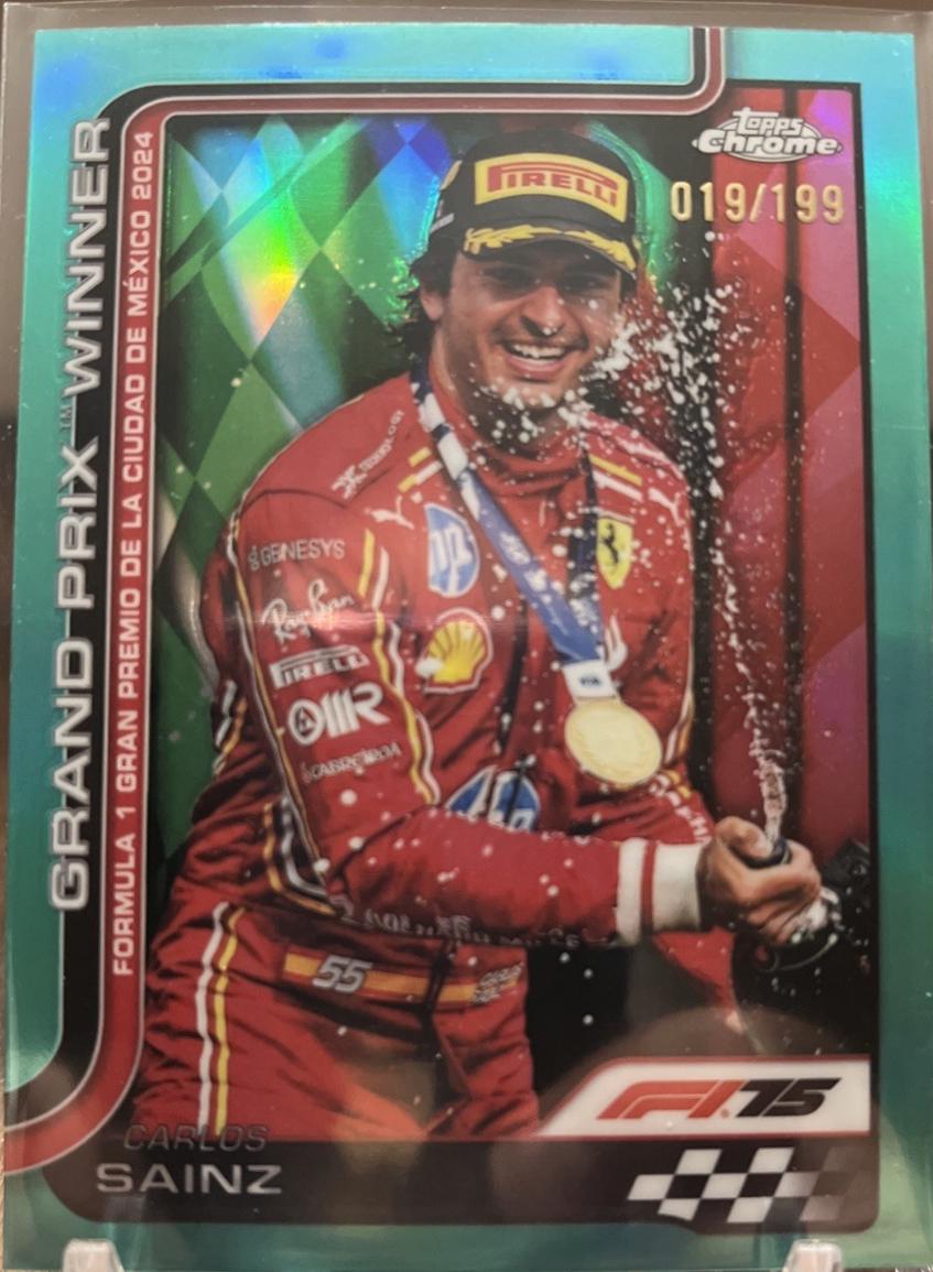Carlos Sainz [Aqua Refractor] #112