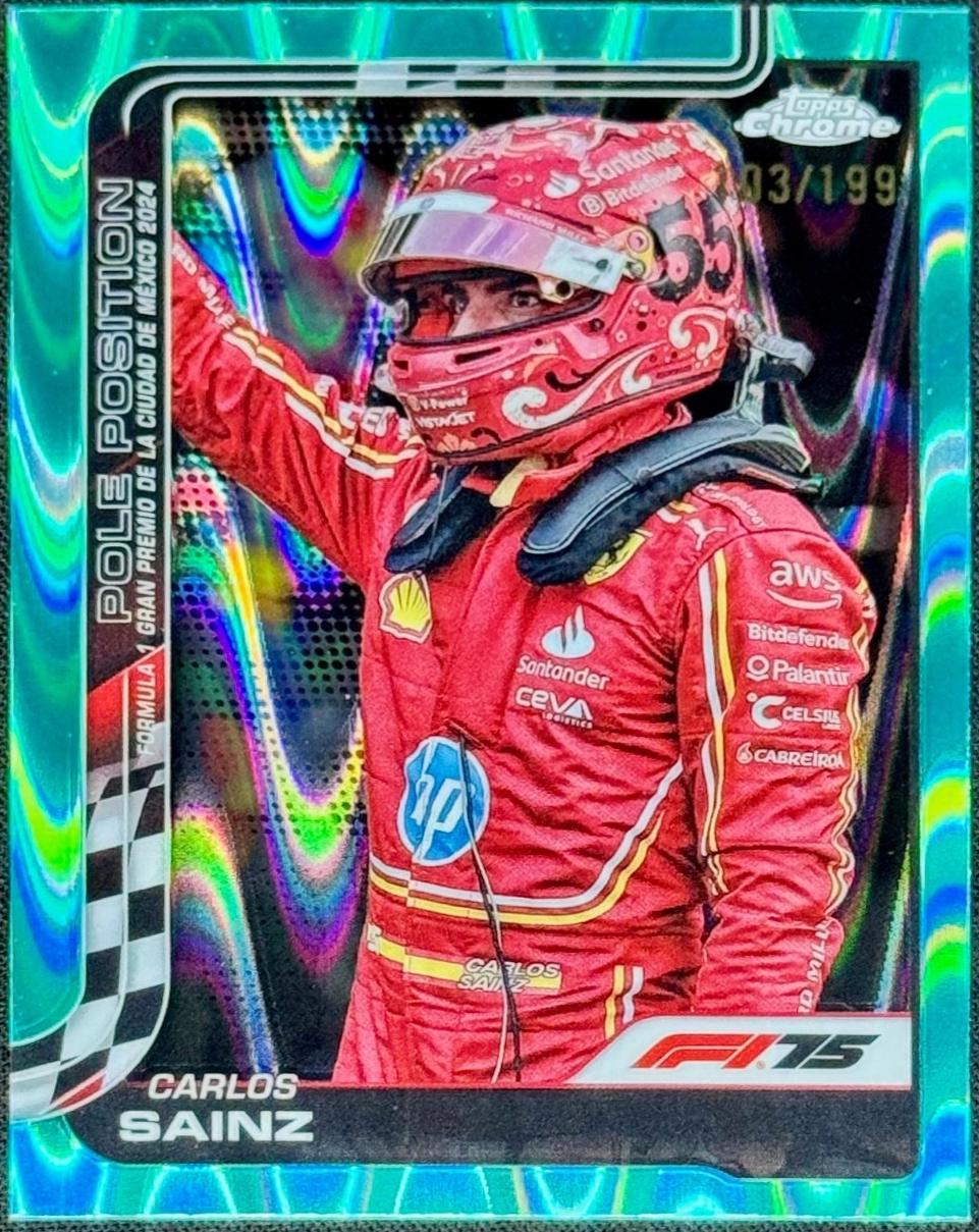 Carlos Sainz [Aqua Refractor] #121