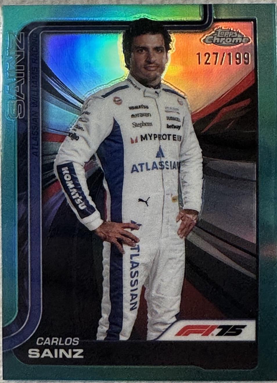 Carlos Sainz [Aqua Refractor] #18