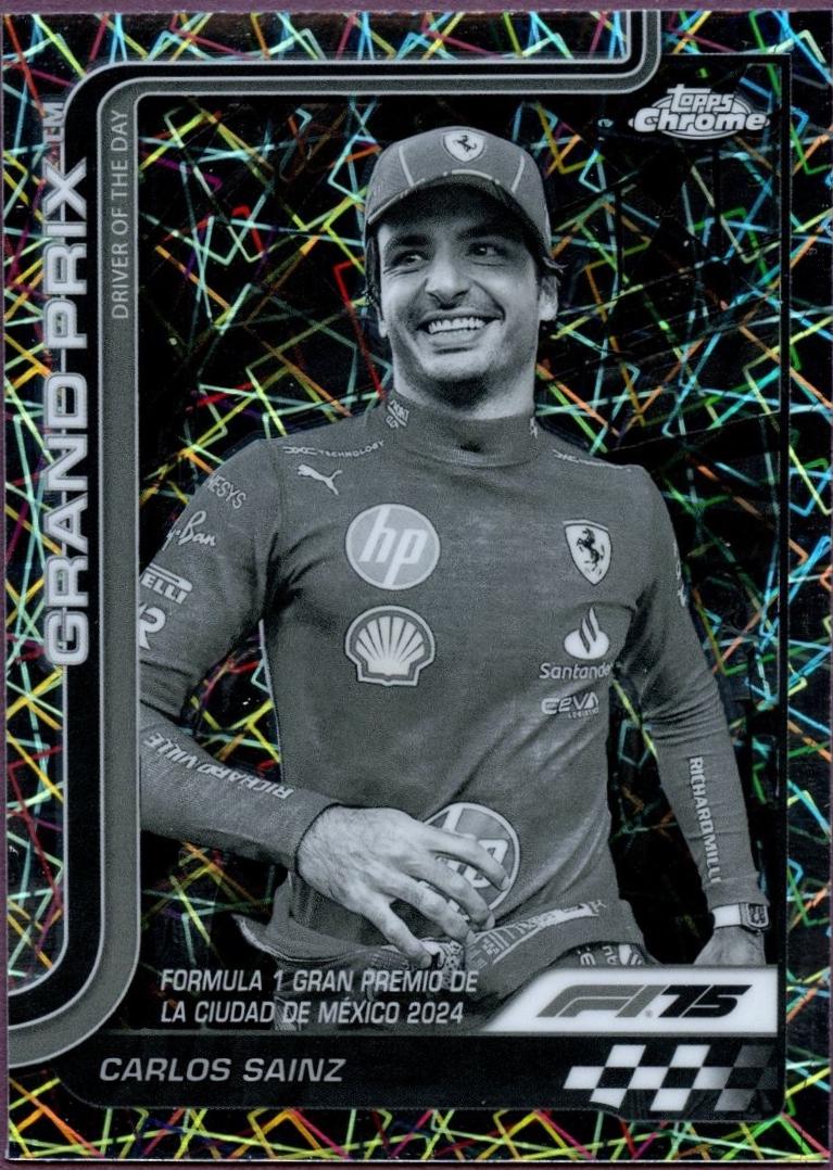 Carlos Sainz [Black White Lazer Refractor] #141
