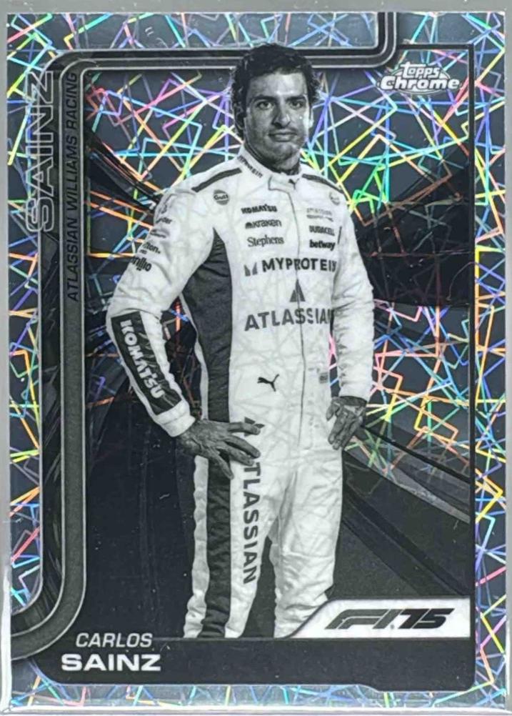 Carlos Sainz [Black White Lazer Refractor] #18