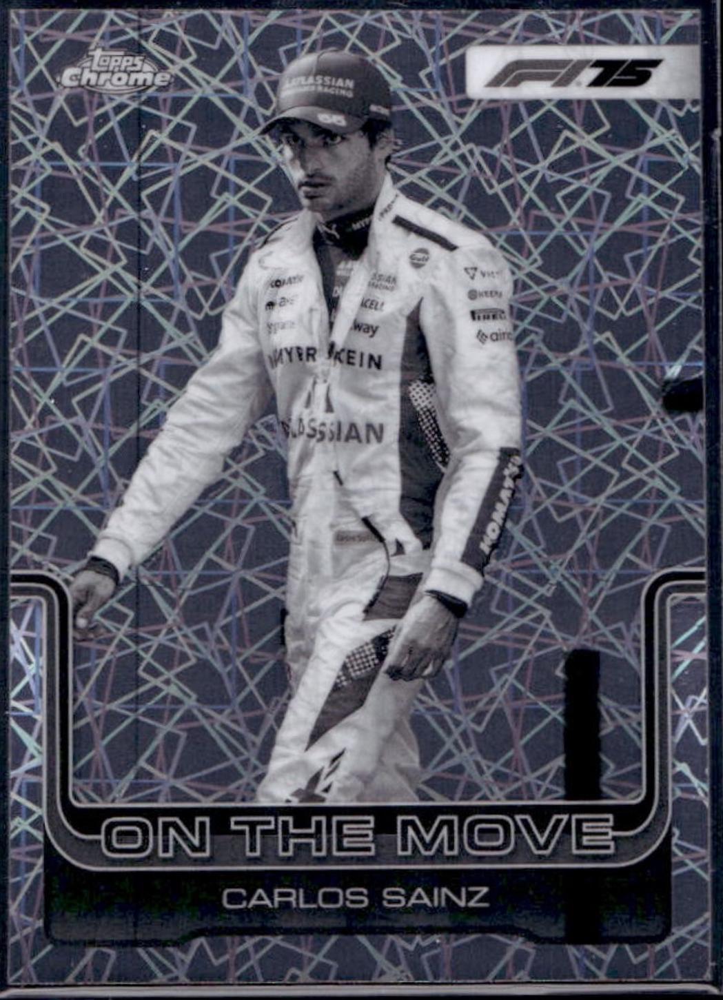 Carlos Sainz [Black White Lazer Refractor] #189