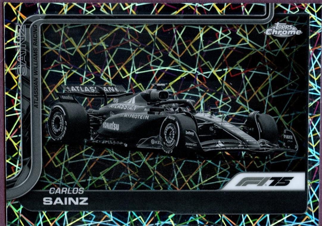 Carlos Sainz [Black White Lazer Refractor] #90