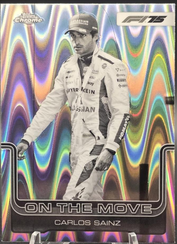 Carlos Sainz [Black White RayWave Refractor] #189